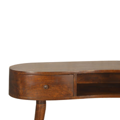 Lincoln Chestnut Wave Laptop Desk - Furniture One Shop