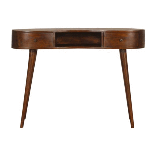 Lincoln Chestnut Wave Laptop Desk - Furniture One Shop