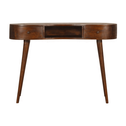 Lincoln Chestnut Wave Laptop Desk - Furniture One Shop