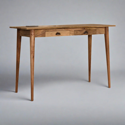 Norwich 2 Drawer Cable Laptop Desk - Furniture One Shop