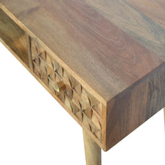 Durham Diamond Carved Laptop Desk - Furniture One Shop