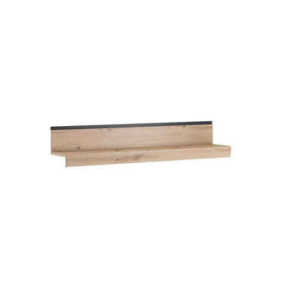 Nelly Wooden Wall Shelf in Oak Artisan - 120cm - Furniture One Shop