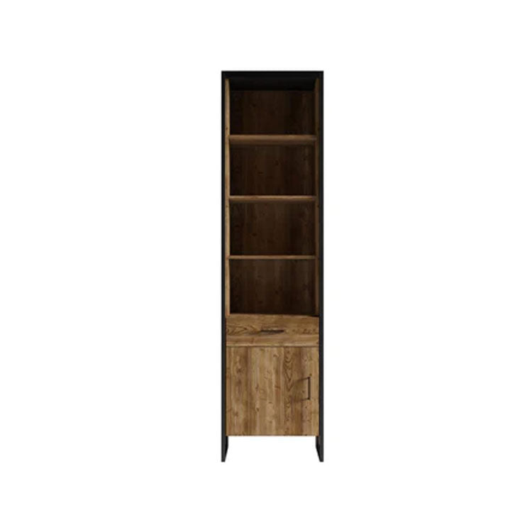 Tarabo Wooden Tall Display Cabinet in Oak Canyon